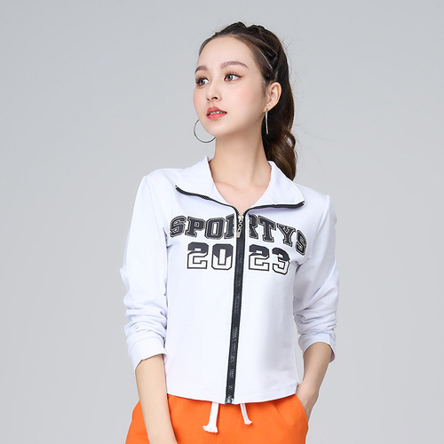 Spring and Autumn Square Dance Jacket New Ghost Step Dance Aerobics Sports Leisure Dance Suit Women Single Shot 301