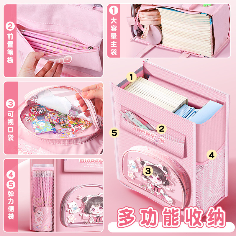 Bolsa de recuperación Bolsa de recuperación Escuela primaria estudiante de secundaria niña niño bolso de lona mano mano gran capacidad impermeable