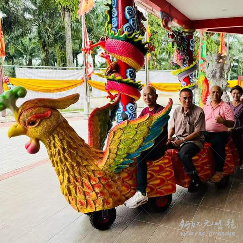 China Dragon Train tripulado tren de atracciones parque de atracciones tren de atracciones eléctricas sin rieles