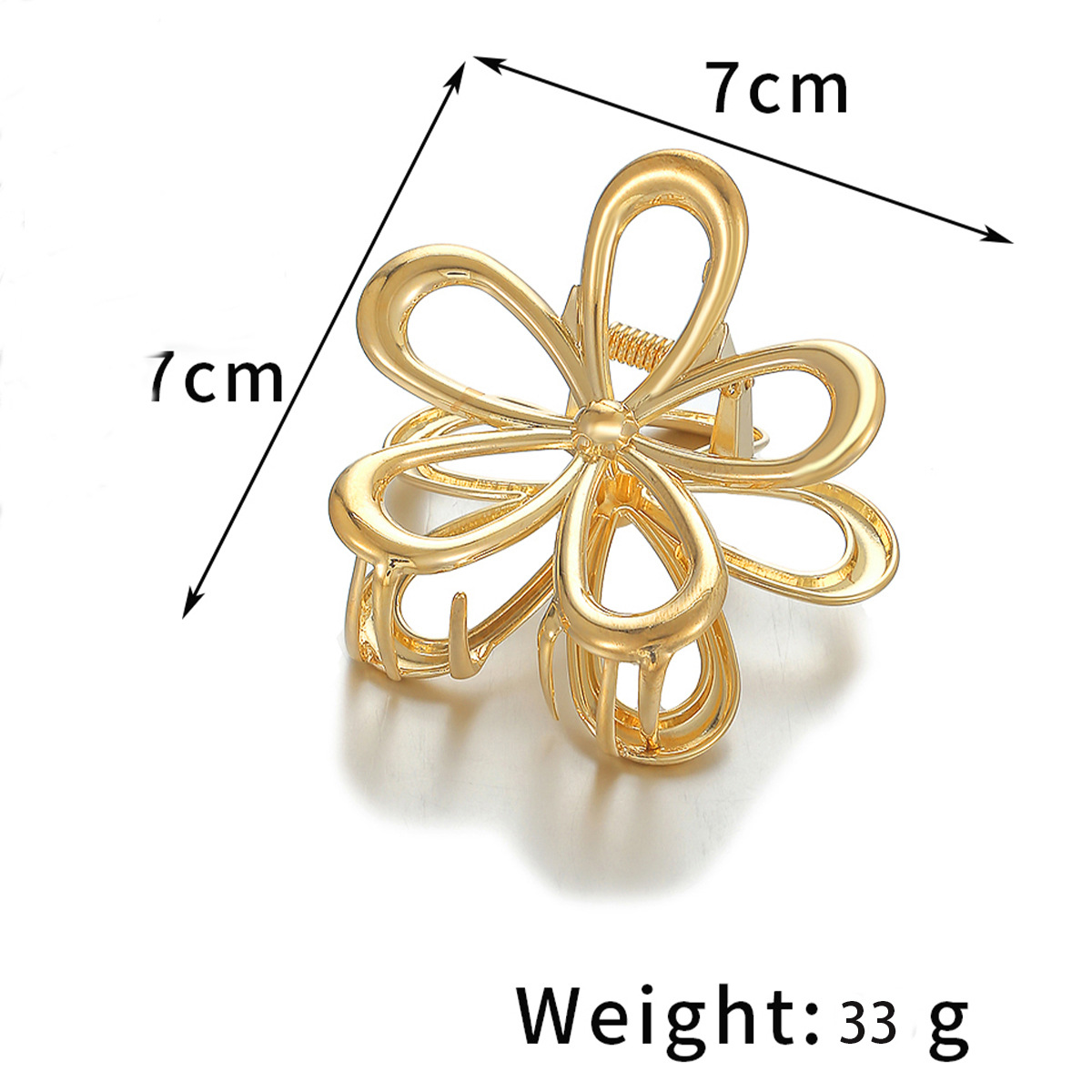 Flower Pattern Women's Gender Women's Simple Style Flower Alloy Plating Hair Claws