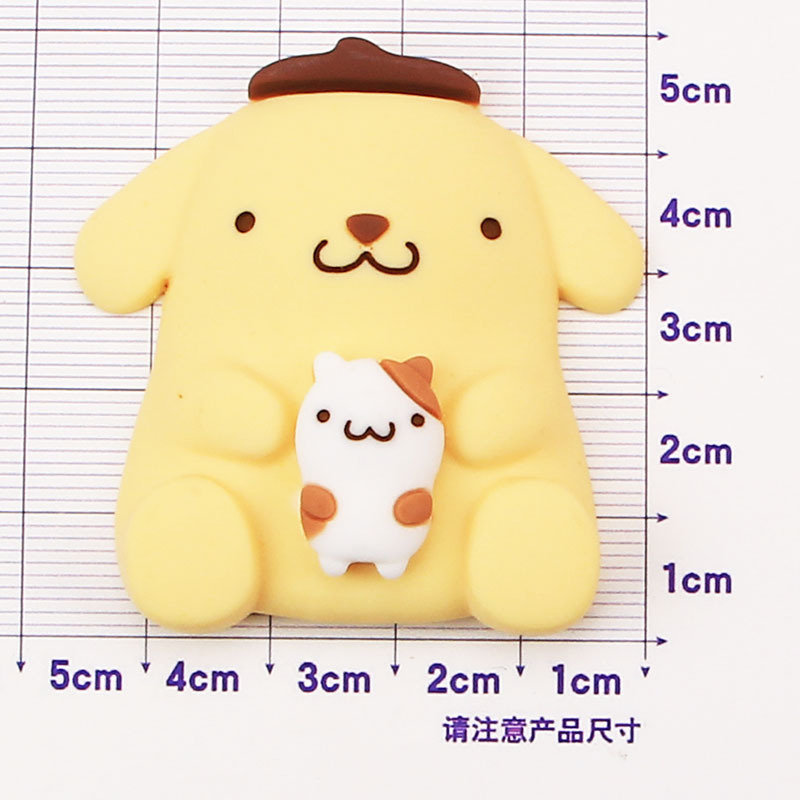 Nuevo pegamento suave de dibujos animados DIY pegamento crema al por mayor diadema horquilla taza de agua papelería lindo perro serie taza pegatinas ventas directas