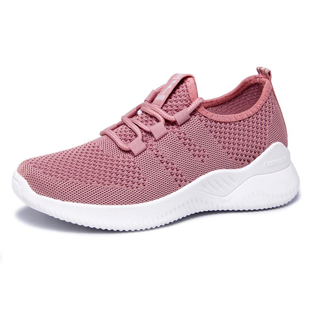 Zapatos de mujer, zapatillas deportivas de moda casual de alta gama para primavera, transpirables, de suela blanda y tejido ligero.