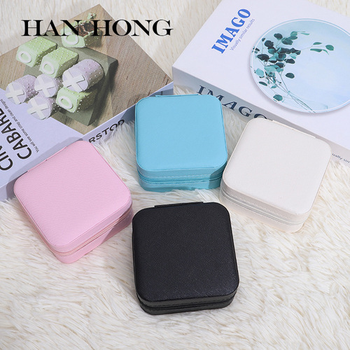 Multifunctional portable jewelry box jewelry storage box storage bag ring earrings necklace earrings anti-oxidation box
