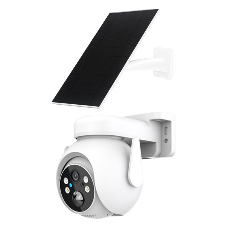 Cámara solar Cámara de vigilancia solar Cámara panorámica de 360 grados HD visión nocturna Monitor de doble luz visión nocturna