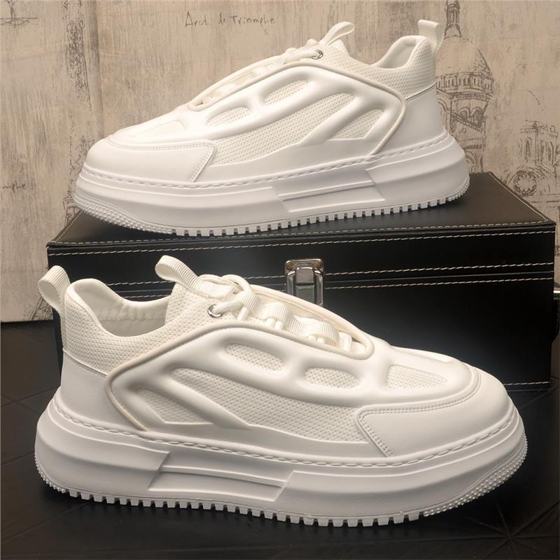 European Men's Shoes Summer Breathable Mesh White Daddy Shoes Men's Thick-Soled Comfortable Casual Sports Shoes European Men's Shoes Summer Breathable Mesh White Daddy Shoes Men's Thick-Soled Comfortable Casual Sports Shoes