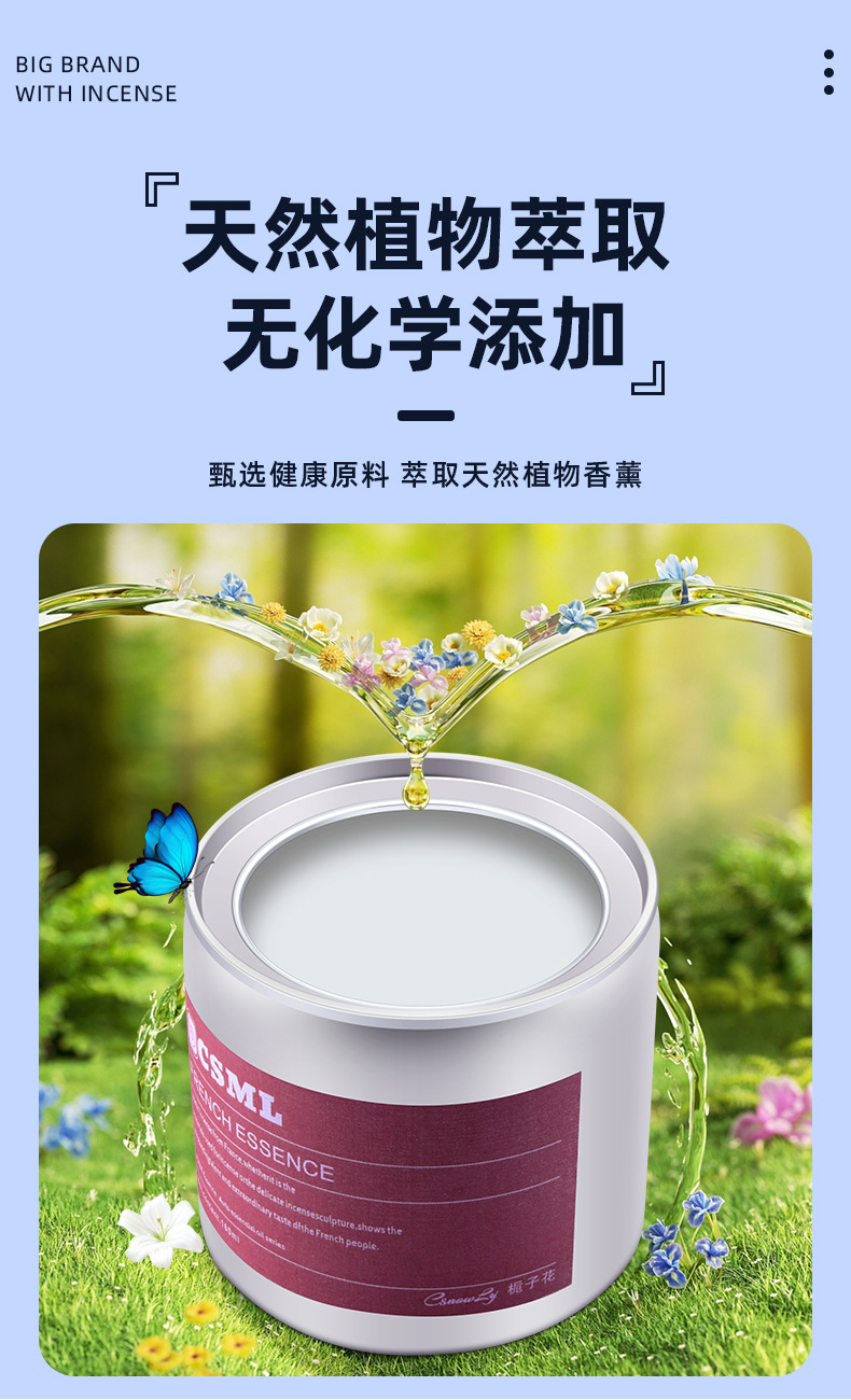 Cross-Border Popular Car Solid Fragrance Balm, Car Perfume, Car Air Freshener, In-Car Fragrance Decoration Supplies, High-End Feel for Men