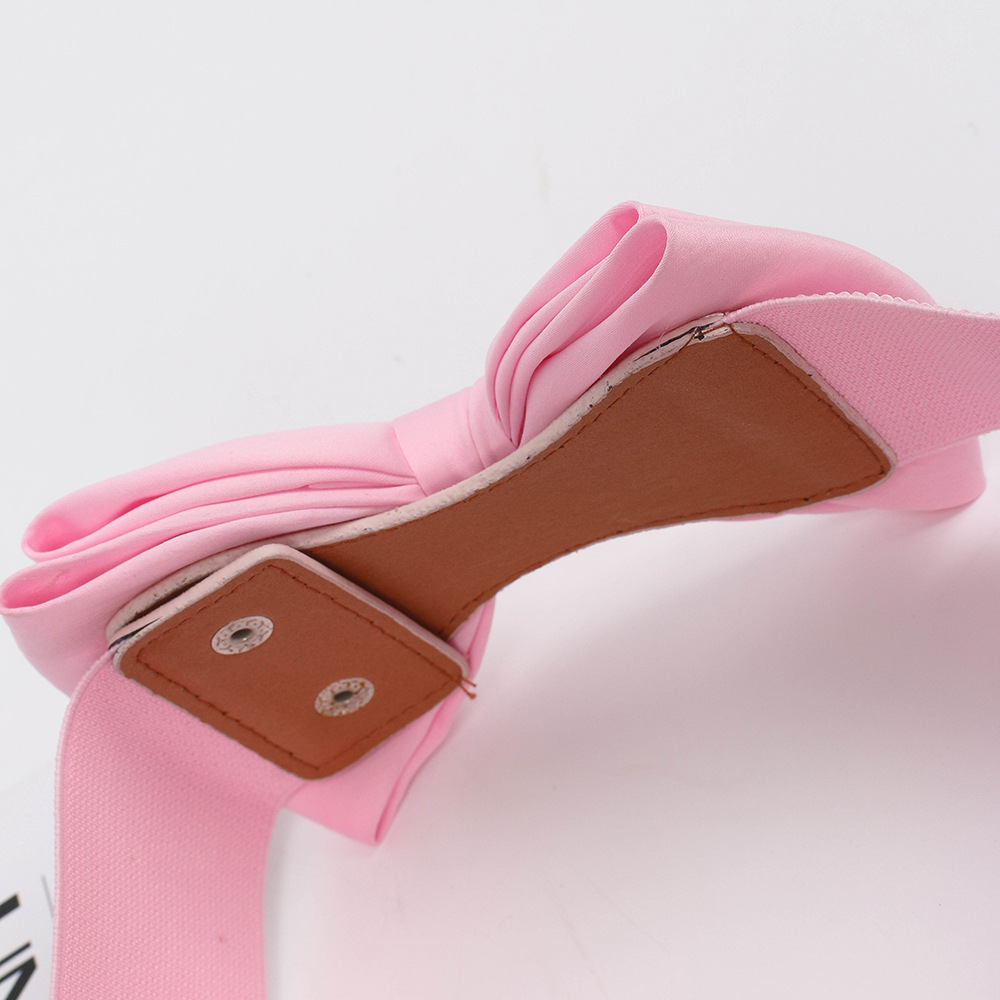 Cintura extra grassa e allargata Accessori elastici elastici Gonna decorativa Cintura per ragazze Ornamenti in vita con fiocco in chiffon_voghion.com