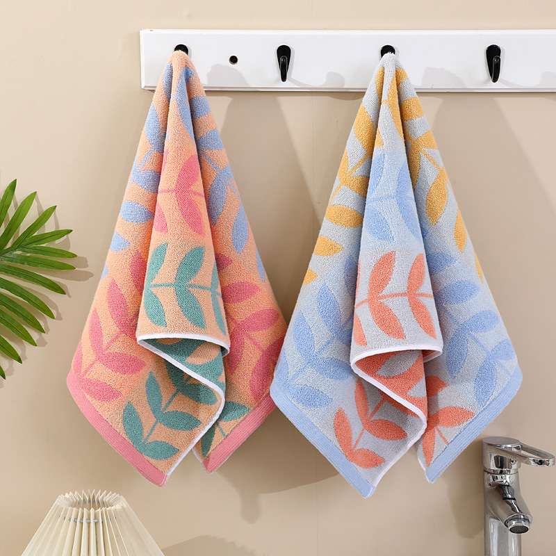 Pure Cotton Towels for Men and Women, Adult Household Face Wash and Bath Couple Soft Thickeneded Absorbent Water Towel Return Gift Labor Insurance Logo