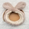 Khaki rabbit ears hair band