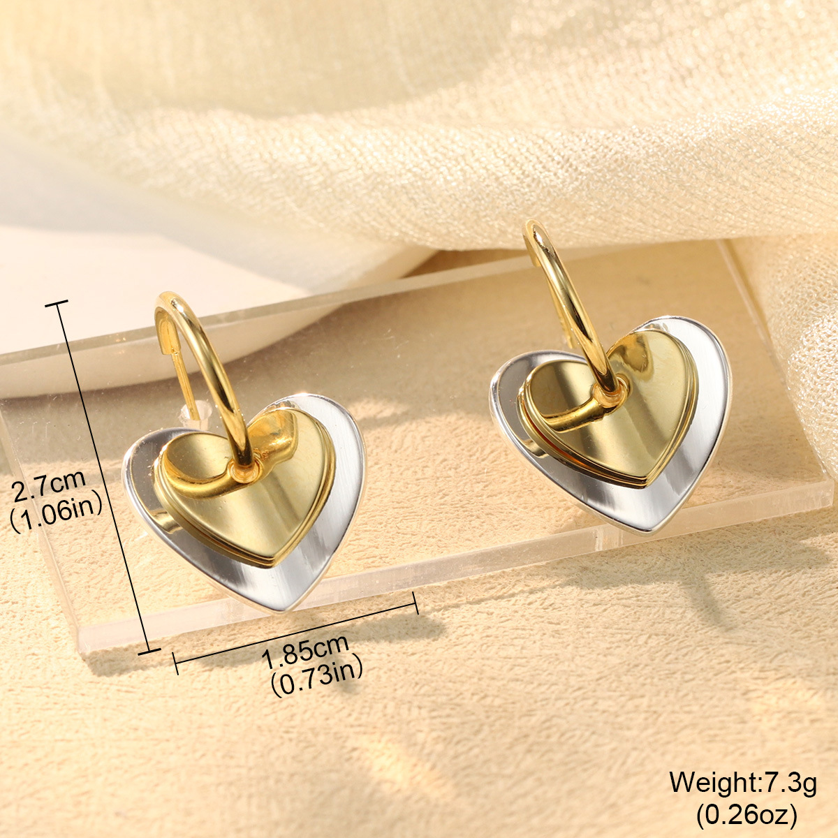 7g Weight Copper Ear Needle Material Ear Studs Classification 1 Pair Quantity Daily, Street Occasion Copper Material Geometric Pattern Women's Gender Mixed Metal, Plating Design Retro, Commute Style 1 Pair Retro Commute Geometric Mixed Metal Plating Copper Ear Studs 22