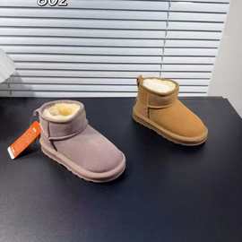 儿童雪地靴冬季保暖女童加绒短靴男童加厚棉靴保暖鞋一手码批发