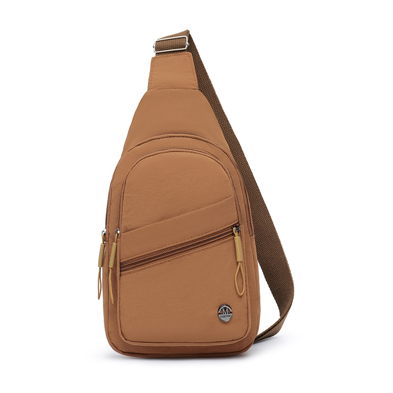 Bolso de pecho de tendencia transfronteriza para mujer multifuncional nuevo bolso de mensajero ligero hilo bordado tendencia mochila deportiva pequeña bolsa diagonal