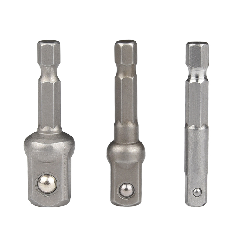 Baolian hexagonal mango girar cuadrado 1 / 4 3 / 8 1 / 2 conector eléctrico llave de aire barra de conversión conector de taladro eléctrico de mano