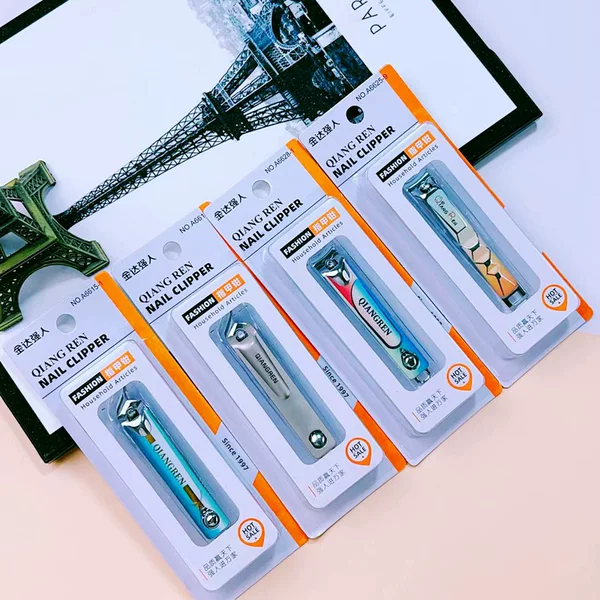 genuine goods Jinda Qiangmen A6615 Nail Clipper Large Size Pointed Inclined Nail Clipper Single Gift Wrapping Nail Clipper