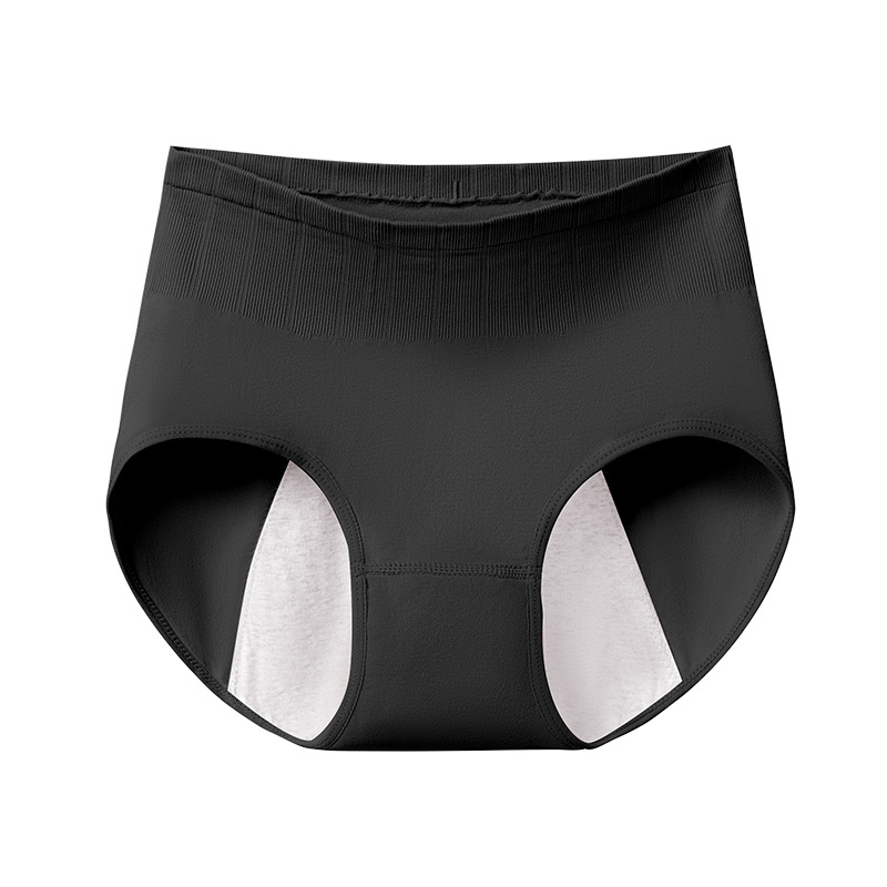 Ropa interior fisiológica, a prueba de fugas durante la menstruación, cintura alta, abdomen, entrepierna de algodón puro, antibacteriano y transpirable
