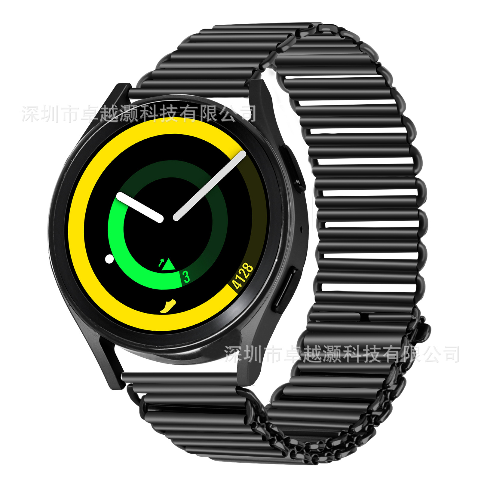 Adecuado para Huami/Huawei/Samsung Galaxy 6/7 Alpine Loop, correa de reloj de acero inoxidable de 20MM con hebilla de resorte.