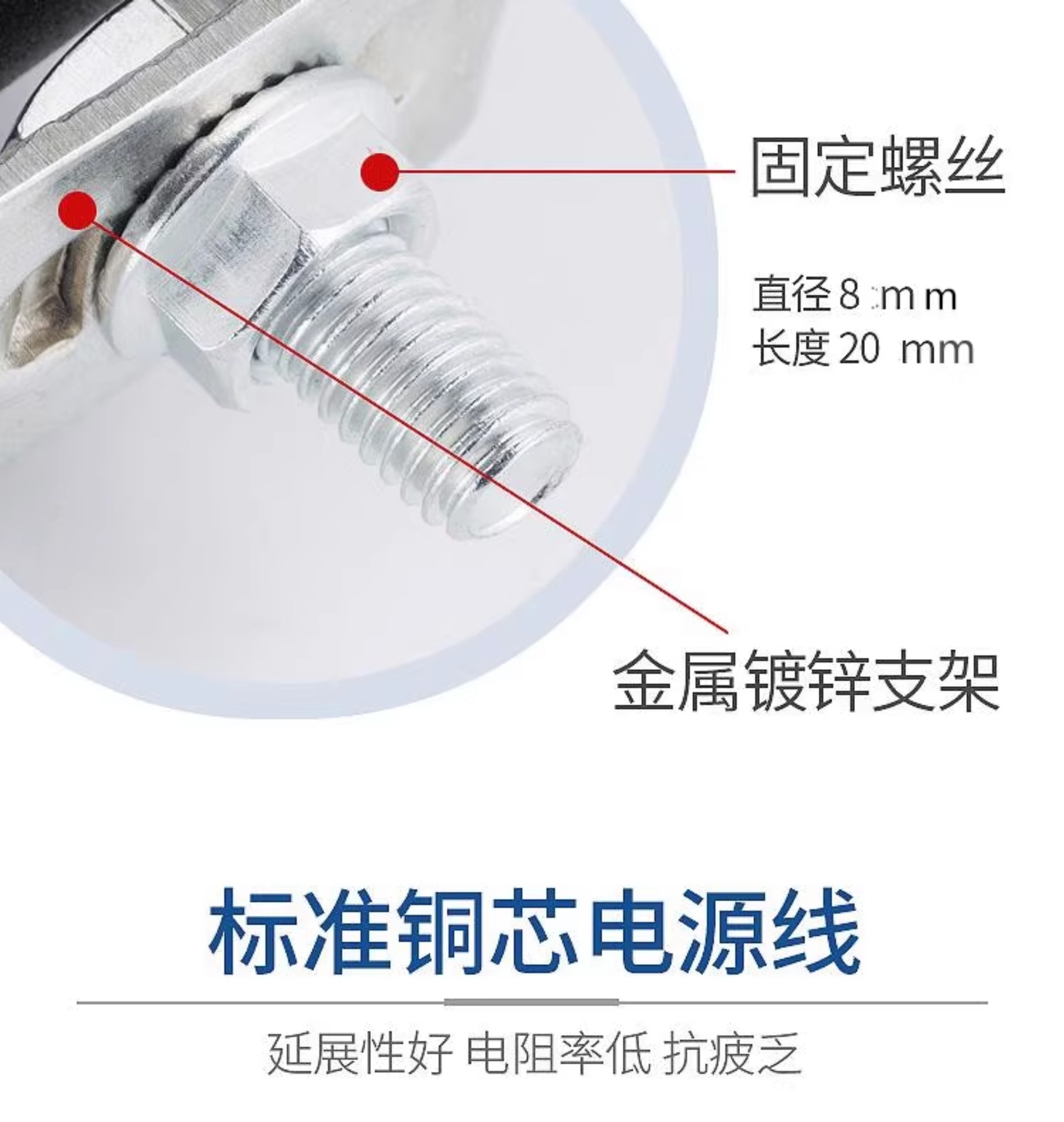 LED Headlight Super Bright Tricycle Light Modified