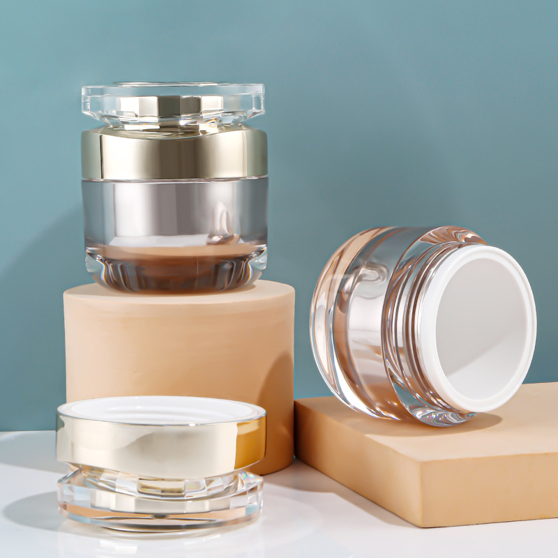 现货亚克力化妆品分装瓶 膏霜面霜眼霜50g护肤包材新款高级