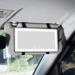 国境を越えた外国貿易車の化粧鏡サンバイザー LED フィルライトミラースマートカー用品美容化粧鏡ライト付き