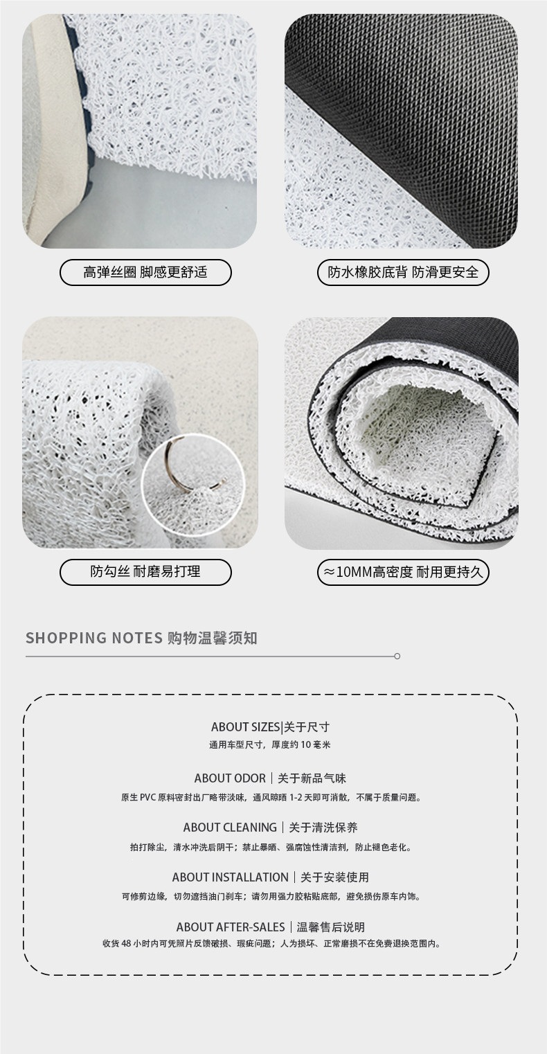 Universal car floor mats, driver's side thickened silk loop mats, freely cuttable, 2026 new model car mats