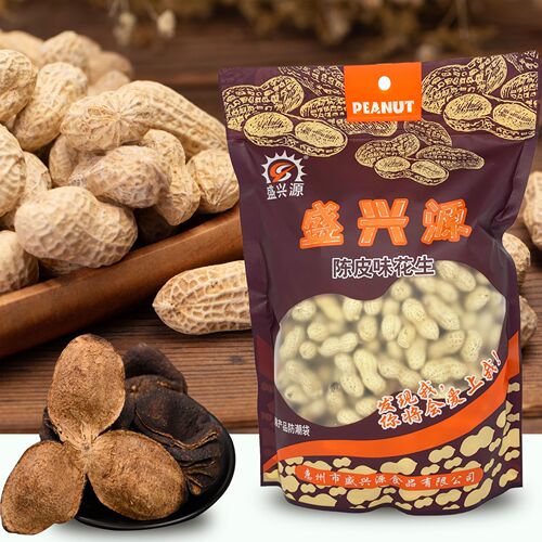 Shengxingyuan tangerine peel small seed peanut powder weighing 10 pounds whole box packed nuts roasted seeds casual Internet celebrity snacks factory direct sales