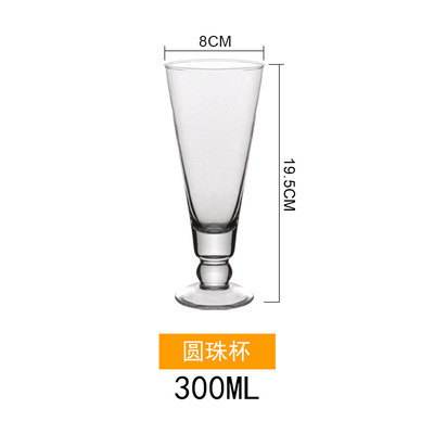 Taza de vidrio transparente creativa irregular en forma especial taza de jugo internet celebridad té de la leche postre bebida fría taza batido taza