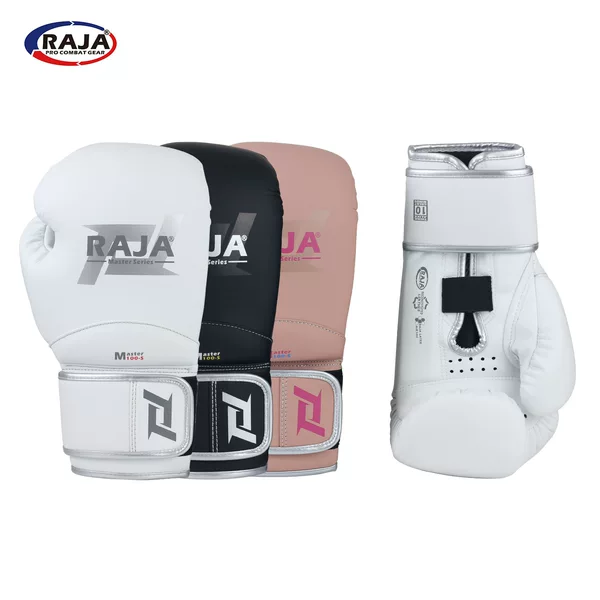 Raja Genuine Composite Cowhide Boxing Gloves Professional Adult Sanda Fighting Competition Training Gloves Muay Thai Gloves