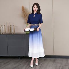 2022 Spring New Foot Bath Technician Workwear Foot Massage Women's Massage SPA Wellness Salon Cheongsam Dress Uniform