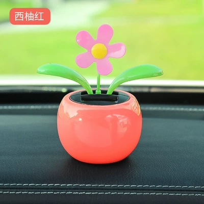 Summer New Car Decoration Plastic | Car ornaments - grapefruit-red-sunflower