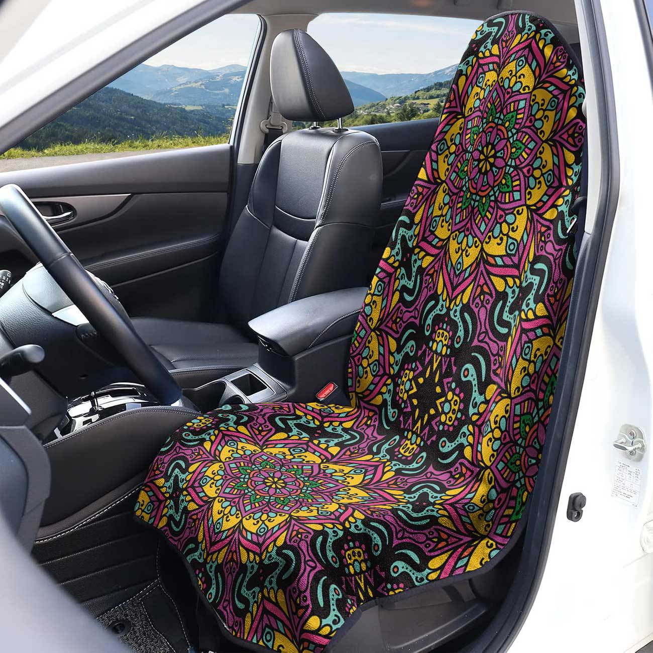 Car seat towel cover front seat protector suitable for gym and exercise, universal for all seasons, car use 31