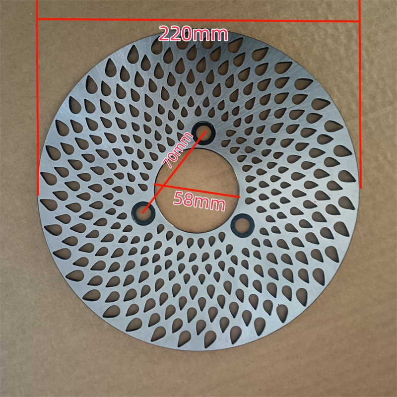 Water Drop 220mm Flat Disc Electric Vehicle Brake Disc Battery Vehicle Disc Brake Disc Electric Motorcycle Scooter Hydraulic Brake