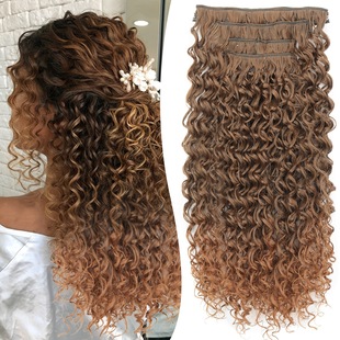 4 Pieces Curly Crochet Hair 20 Inch Water Wave Beach Curly Crochet Hair Female Girl Daily