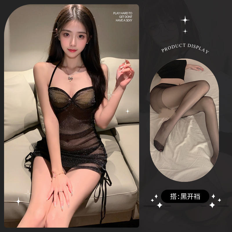 스타 블랙 + 블랙 가랑이 없는 양말