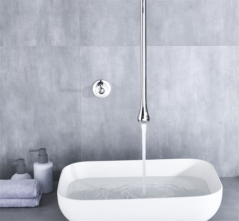 Kaiping Youjia Sanitary Ware Creative water Drop Ceiling Faucet, Suspended ceiling faucet, concealed column basin, suspended faucet 30593 undefined