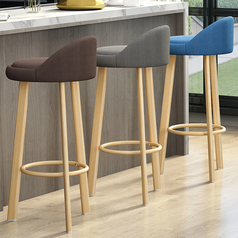 Light Luxury Bar Chair, Bar Chair, Home High Stool, Backrest, Front Desk Chair, Simple High Stool, Bar Stool