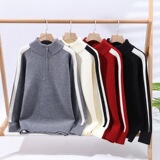 2026秋季圆领宽松厚款青少年腈纶针织衫运动风格长袖毛衣，男装针织衫/毛衣，星座614