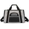 Folding capacious breathable shoulder bag