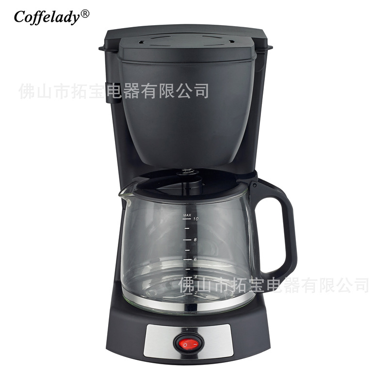Coffelady 1.2L Drip Coffee Machine with Removable Filter and Bracket Anti-Drip Function