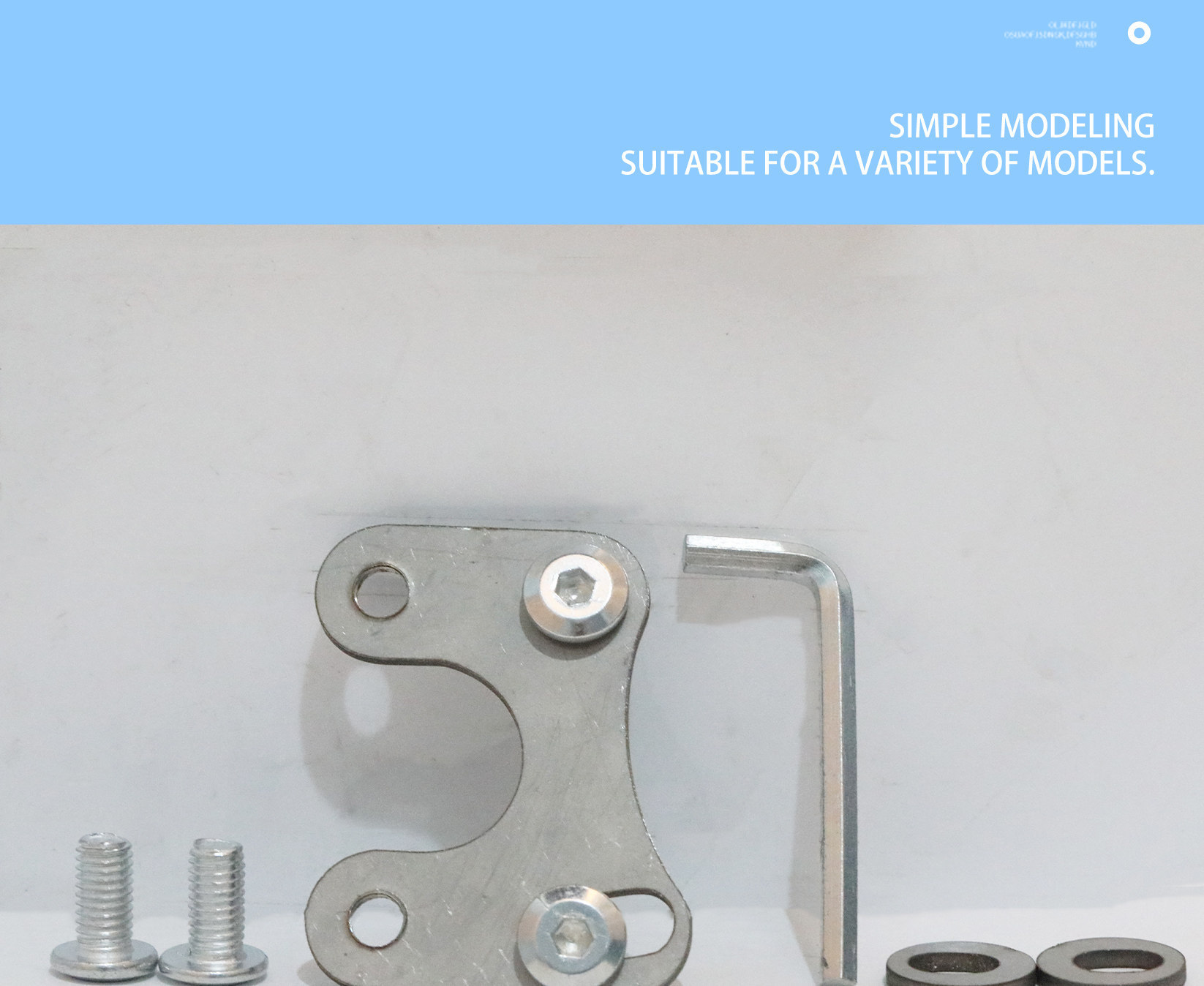 The rear-moved extended fender bracket is suitable for the Ninebot e125/200p/mk2 rear-moved extended fender bracket