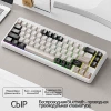 Free Wolf M68 Russian wireless Bluetooth three-mode keyboard cheese version
