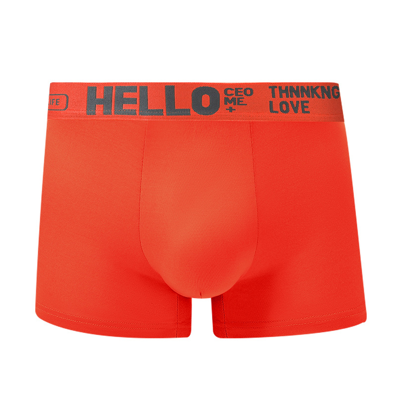 HELLO cinturón de hombre pantalones interiores de cintura media antibacterianos respirables y cómodos para la piel fabricantes de pantalones planos para hombres al por mayor