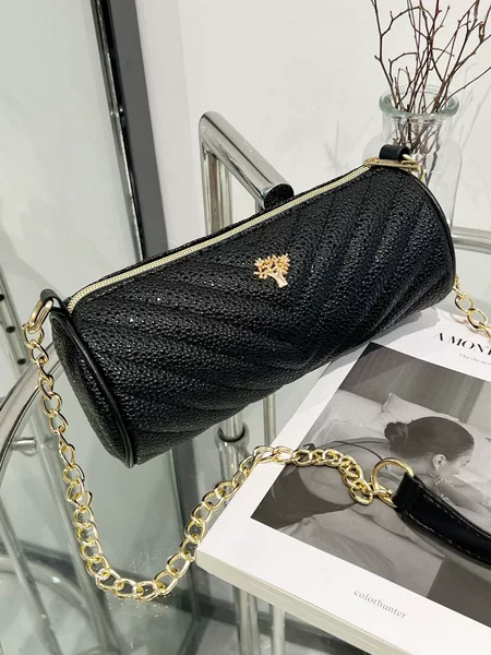 All-match bag women's bag ladiesbags personalized embroidered pillow bag new chain shoulder bag fashion texture oblique