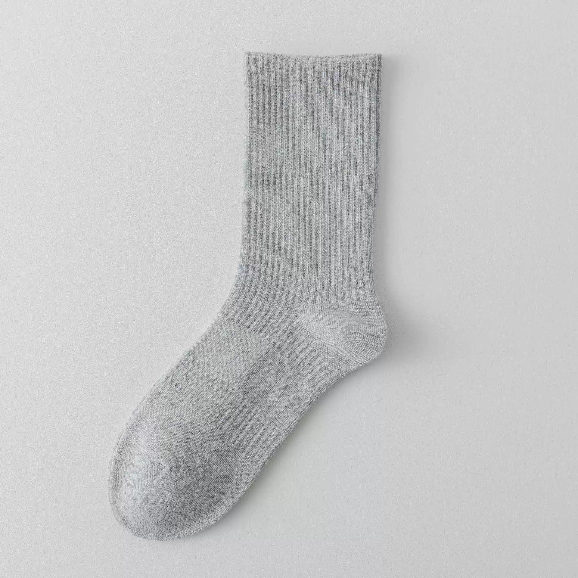 Men's Cotton Knee Socks, Demi-Season Breathable, Deodorized & Sweat-Absorbent, One Size