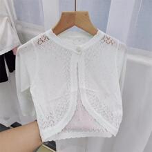 女童防晒衣透气小披肩夏季新款儿童小公主一岁针织开衫外套潮轻薄