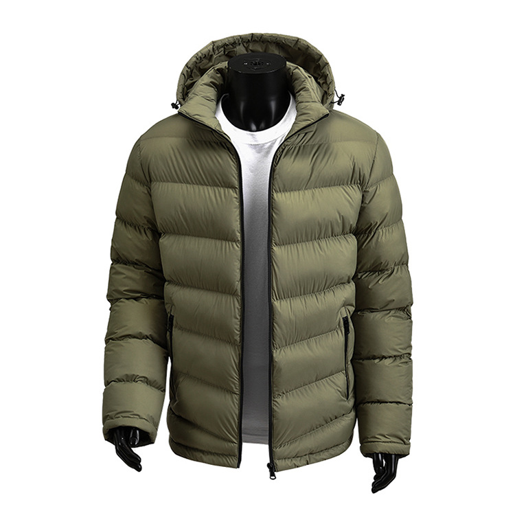 Padded Jacket Men's Loose Hooded Padded Jacket Casual Padded Jacket Men's Jacket_voghion.com