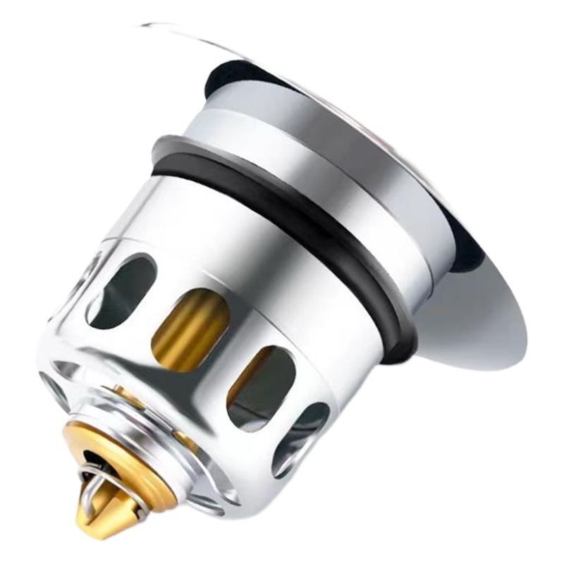 Suministro directo de fábrica lavabo fuga tapón lavabo escurridor rebote núcleo prensa accesorios tapón de acero inoxidable