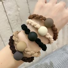 时尚高弹力麻花发绳子头扎头发皮筋女韩国简约耐用头饰头绳发圈