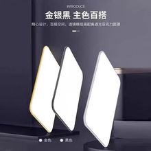 超薄苹果吸顶灯铝材长方形客厅灯调光调色 110V日规灯具跨境专供