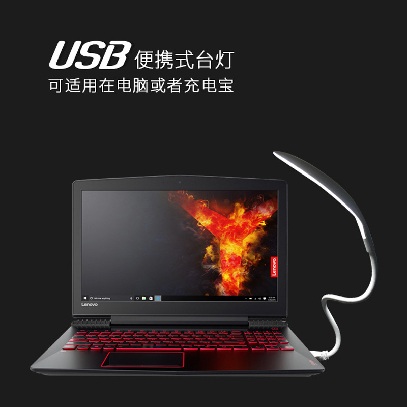 泰格信充电宝小台灯宿舍LED小夜灯插电书桌床头卧室电脑usb灯礼品