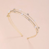 Hair accessory, headband, cute bangs from pearl, hairpins, Korean style, South Korea, wholesale